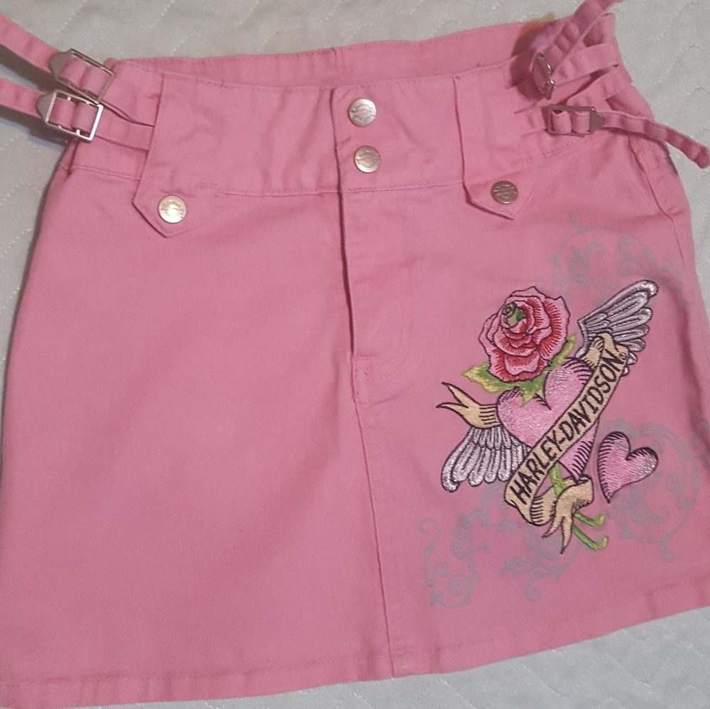 Harley Davidson Girls Mini Skirt